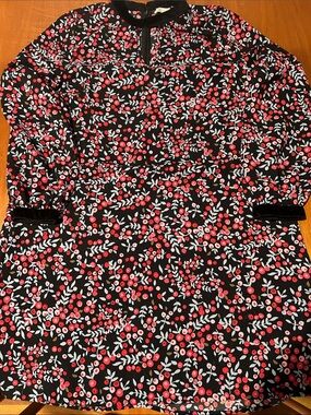 Loft Shift Dress withRed Berries